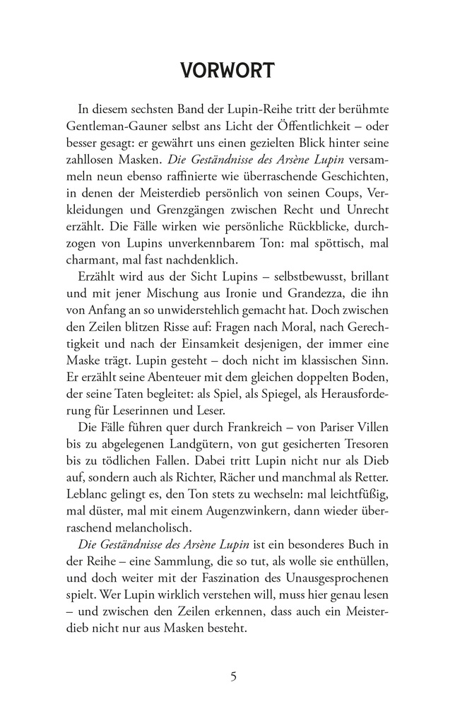 Weitere Ansicht: Die Geständnisse des Arsène Lupin. Gaunergeschichten. Maurice Leblanc | Maurice Leblanc