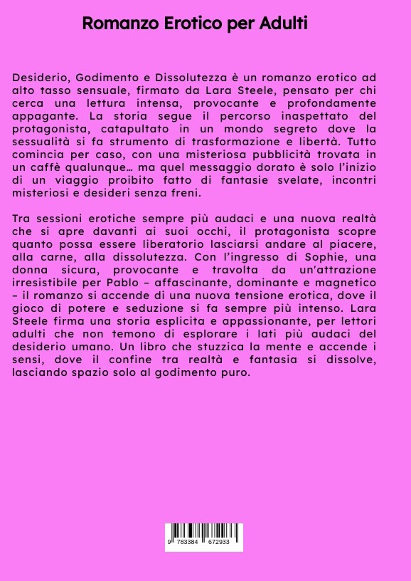 Weitere Ansicht: Desiderio, Godimento e Dissolutezza | Lara Steele