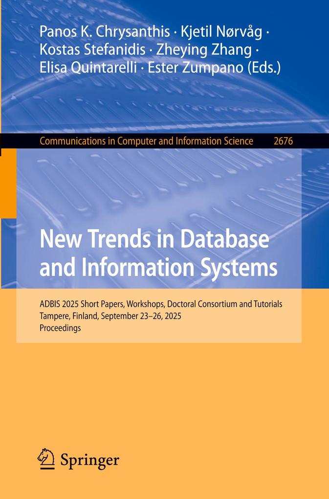 Produktbild: New Trends in Database and Information Systems