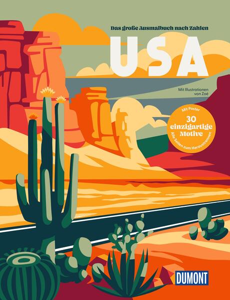 Produktbild: USA - Das große Ausmalbuch nach Zahlen | Zoé Viot