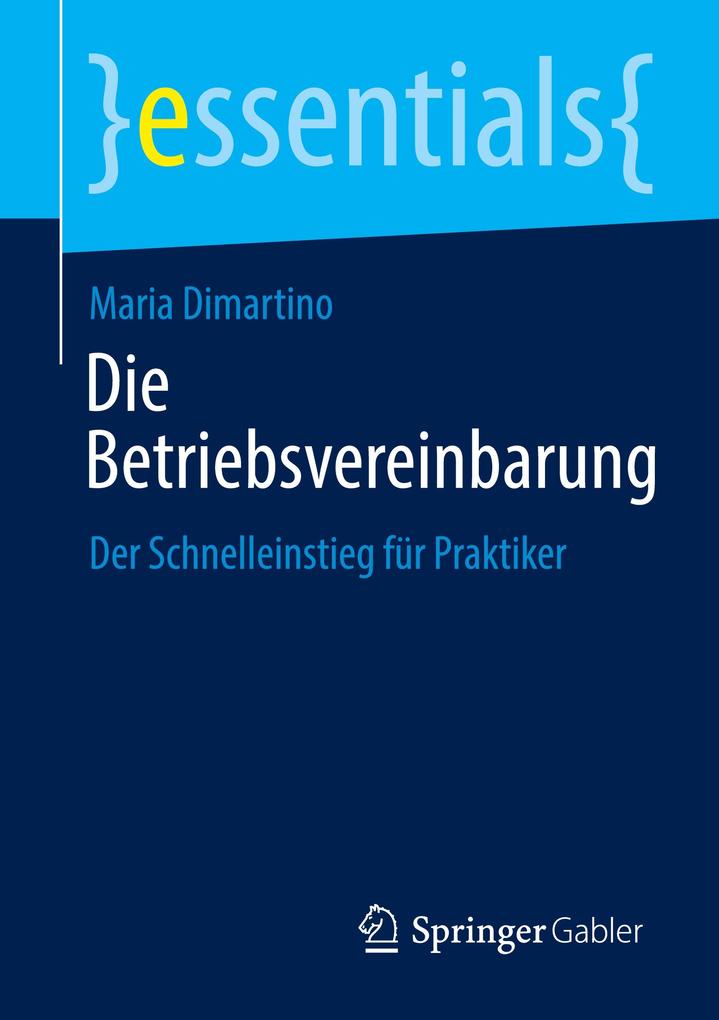 Produktbild: Die Betriebsvereinbarung | Maria Dimartino