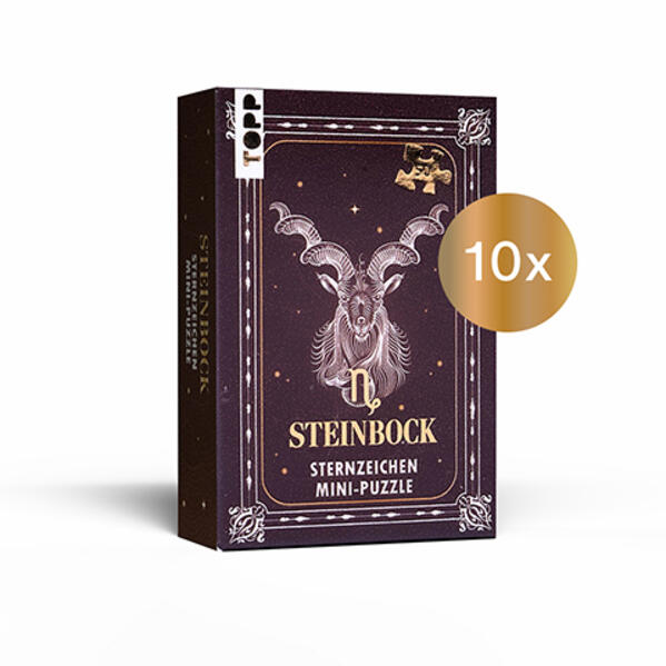 Produktbild: Nachfüllset: Sternzeichen Mini-Puzzle Steinbock 10 St.