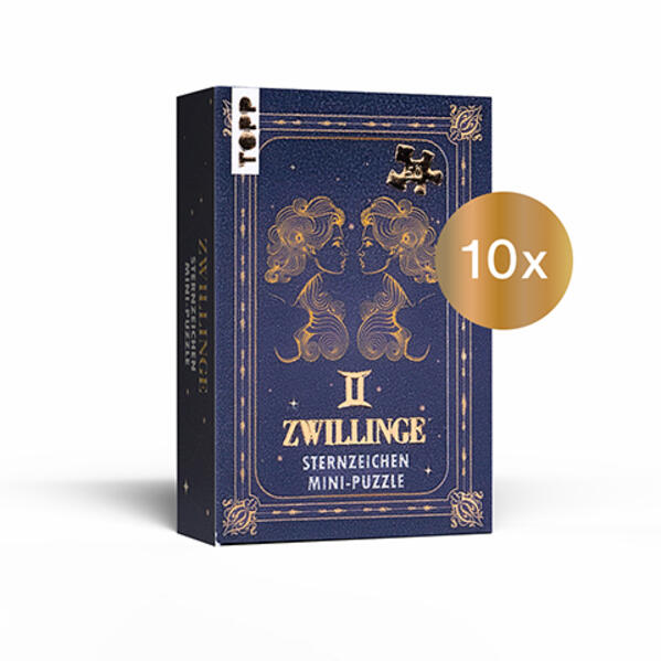 Produktbild: Nachfüllset: Sternzeichen Mini-Puzzle Zwillinge 10 St.