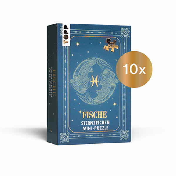 Produktbild: Nachfüllset: Sternzeichen Mini-Puzzle Fische 10 Stück