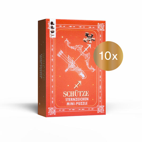 Produktbild: Nachfüllset: Sternzeichen Mini-Puzzle Schütze 10 St.