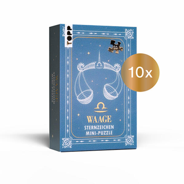 Produktbild: Nachfüllset: Sternzeichen Mini-Puzzle Waage 10 St.