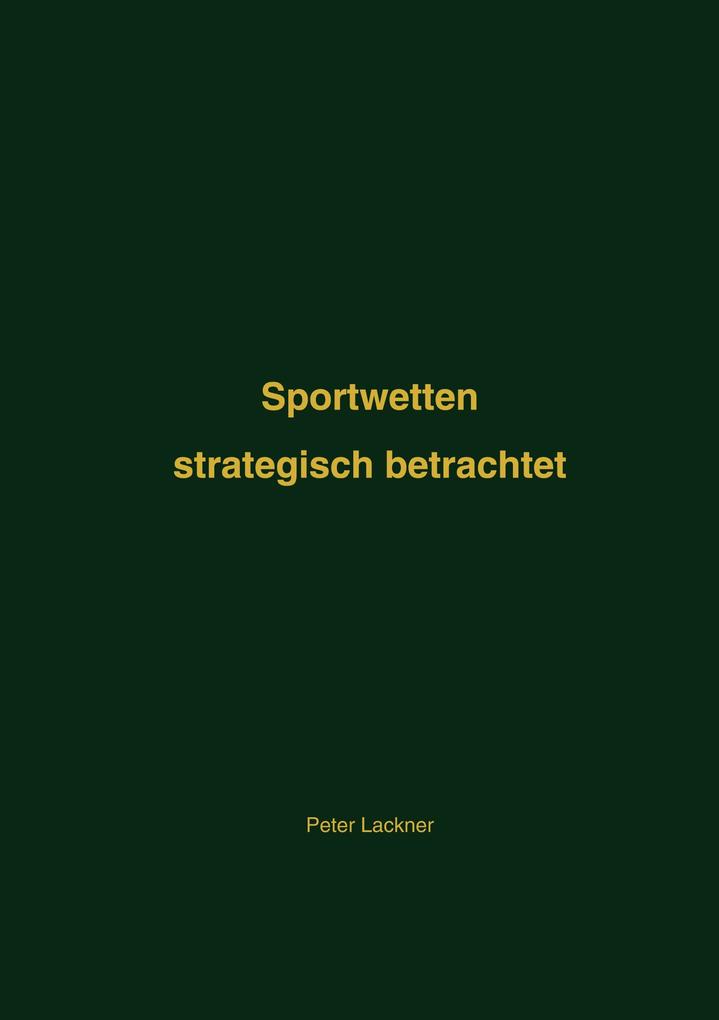 Produktbild: Sportwetten | Peter Lackner