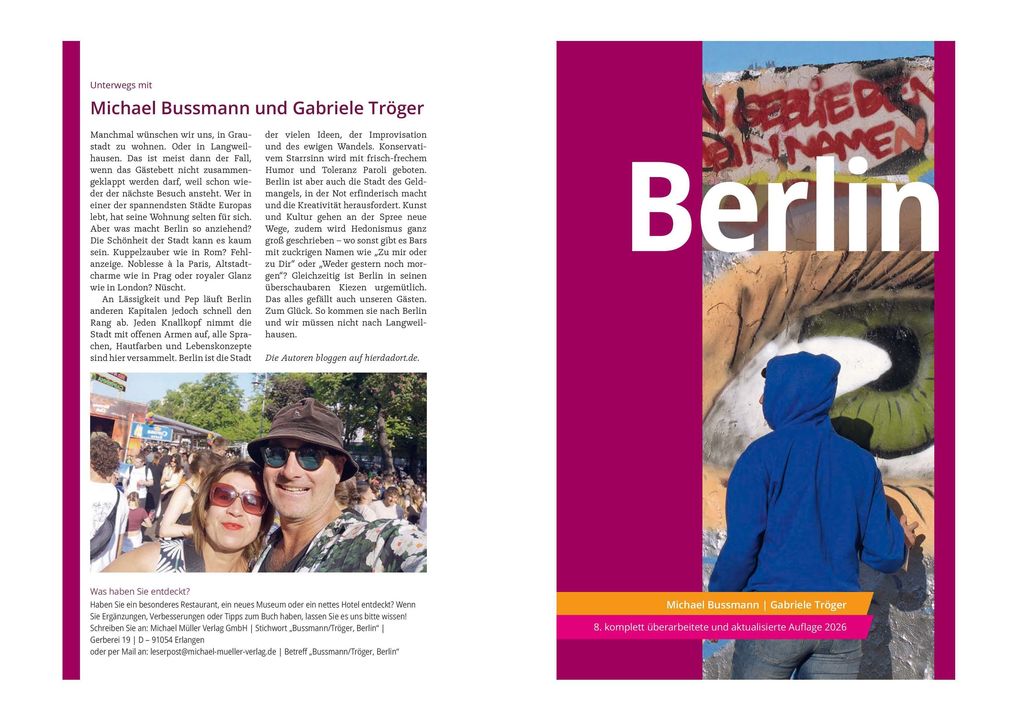 Weitere Ansicht: MICHAEL MÜLLER Reiseführer Berlin MM-City | Gabriele Tröger, Michael Bussmann