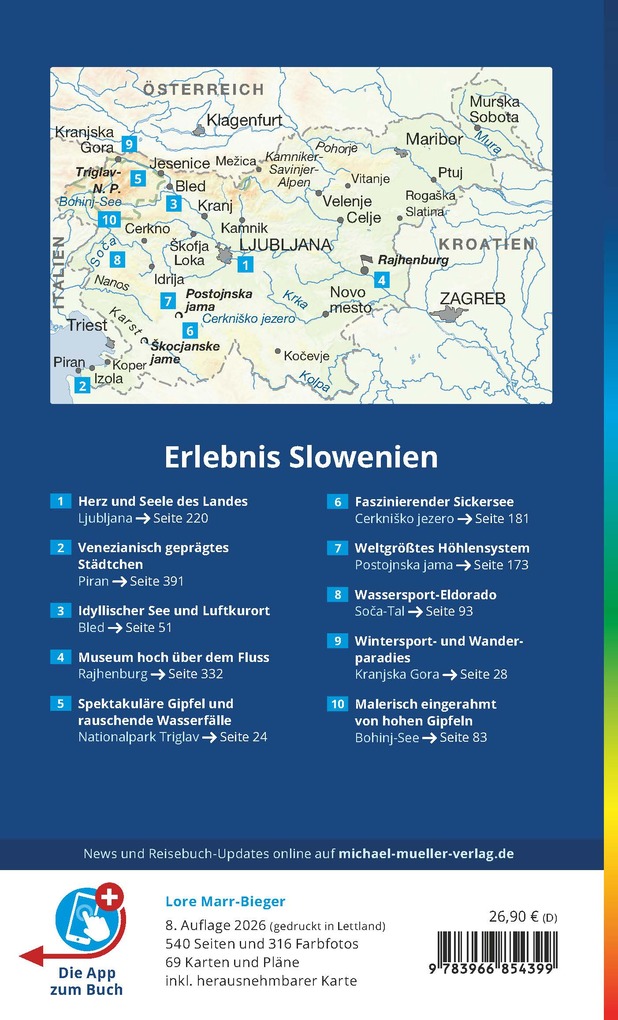 Weitere Ansicht: MICHAEL MÜLLER REISEFÜHRER Slowenien | Lore Marr-Bieger