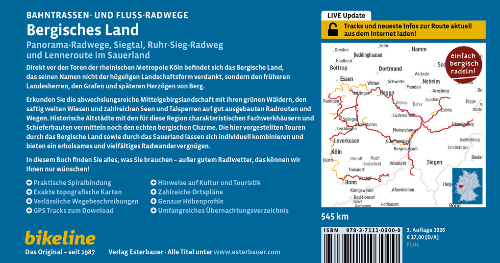 Weitere Ansicht: Bahntrassen- und Fluss-Radwege Bergisches Land