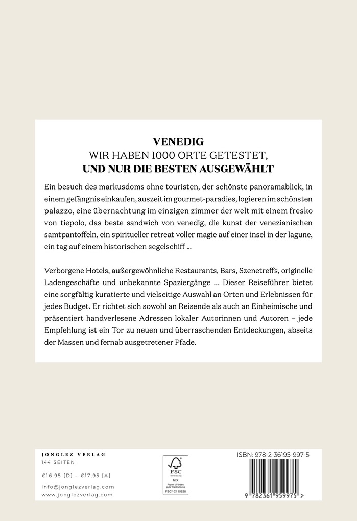 Weitere Ansicht: Soul of Venedig | Giol Servane, Thomas Jonglez