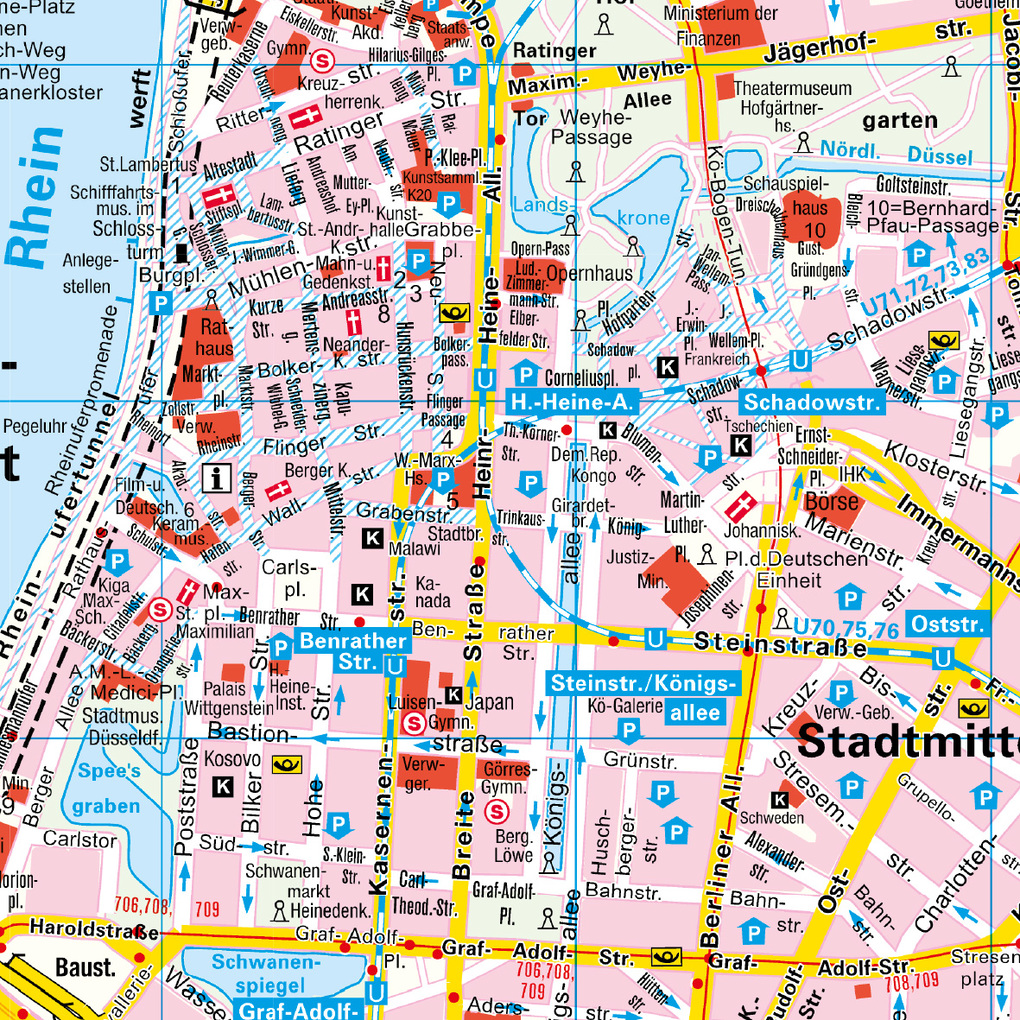 Weitere Ansicht: Falk Cityplan Düsseldorf 1:20.000