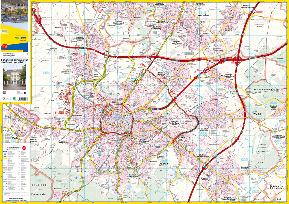 Weitere Ansicht: Falk Cityplan Aachen 1:15.000