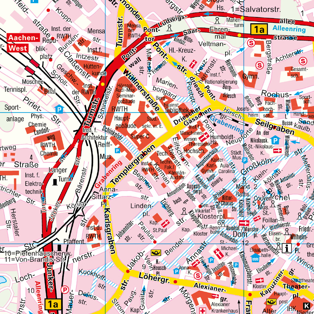 Weitere Ansicht: Falk Cityplan Aachen 1:15.000