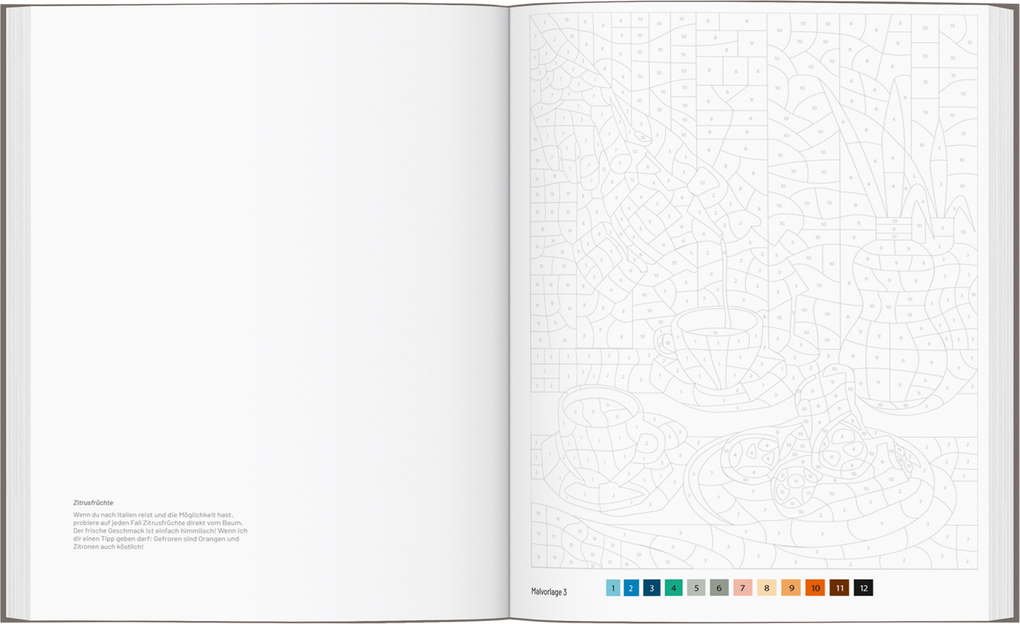 Weitere Ansicht: Italien - Das große Ausmalbuch nach Zahlen | Caroline Drogo