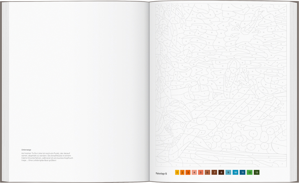 Weitere Ansicht: Italien - Das große Ausmalbuch nach Zahlen | Caroline Drogo