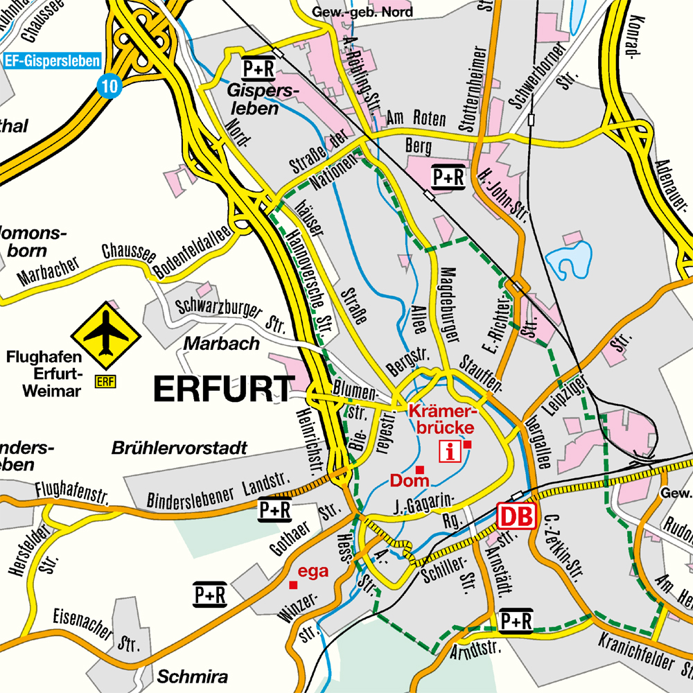 Weitere Ansicht: Falk Cityplan Erfurt 1:20.000