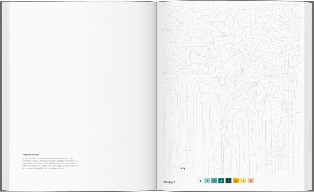 Weitere Ansicht: USA - Das große Ausmalbuch nach Zahlen | Zoé Viot