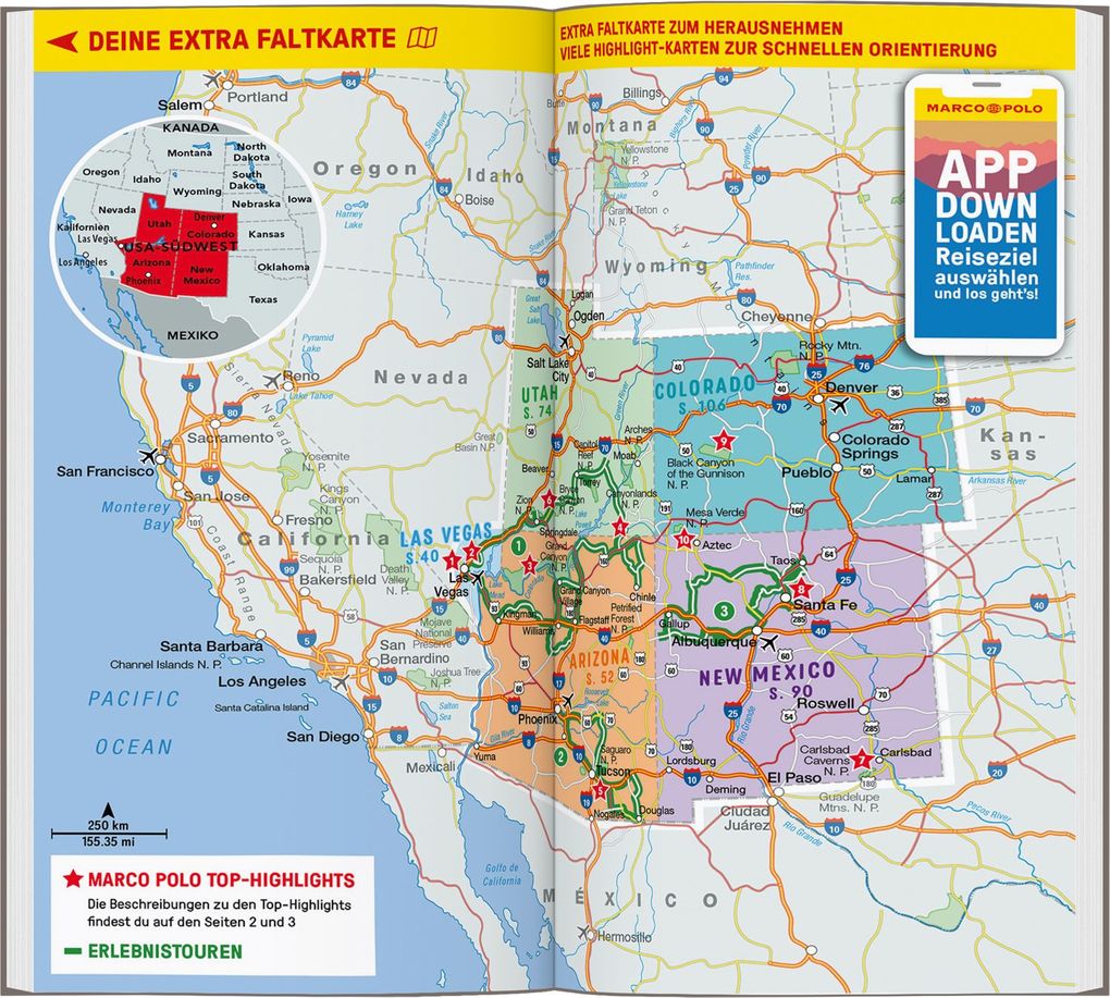 Weitere Ansicht: MARCO POLO Reiseführer USA Südwest, Las Vegas, Colorado, New Mexico, Arizona, Utah | Karl Teuschl