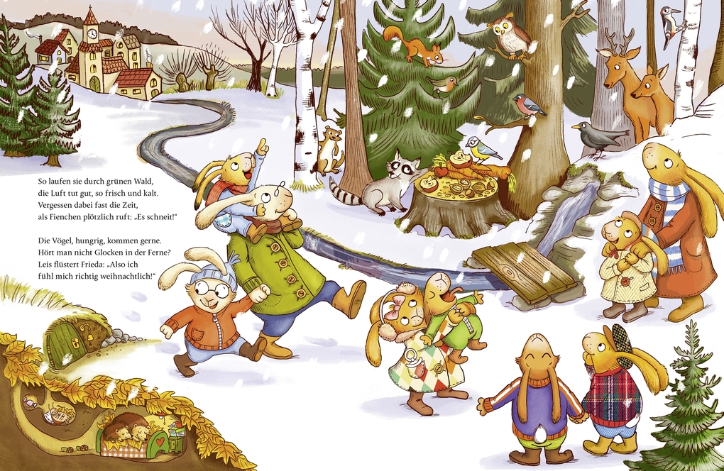 Weitere Ansicht: Wenn sieben kleine Weihnachtshasen mit Schwung durch die Adventszeit rasen | Sabine Praml
