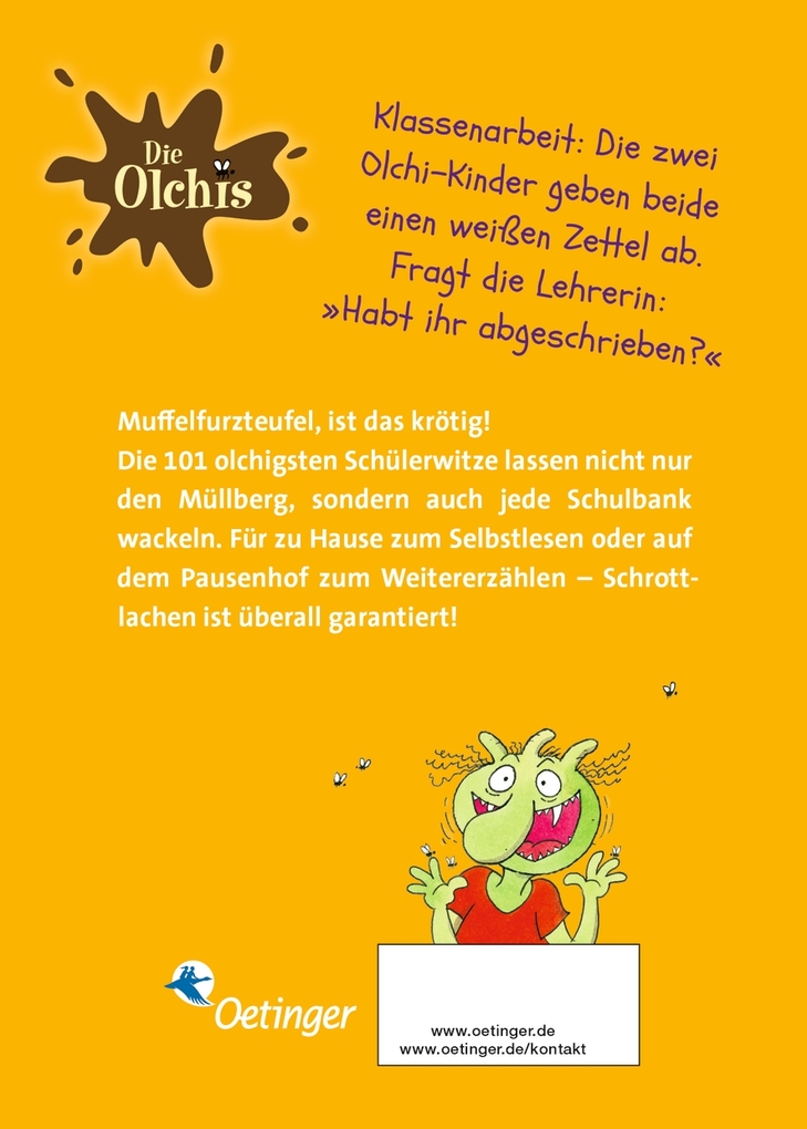 Weitere Ansicht: Die Olchis. 101 Schülerwitze für Stinkerlinge | Erhard Dietl