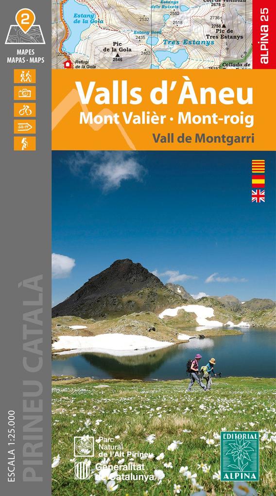 Produktbild: Valls d'Aneu - Mont Valier - Mont-roig