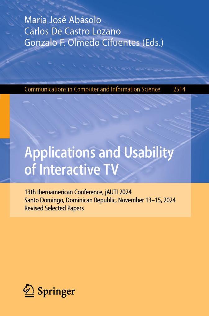 Produktbild: Applications and Usability of Interactive TV