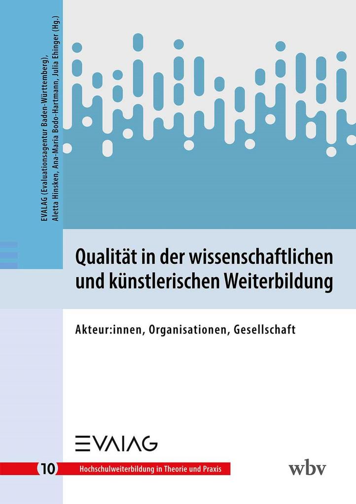 Produktbild: Qualität in der wissenschaftlichen und künstlerischen Weiterbildung