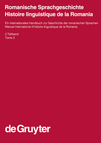 Produktbild: Romanische Sprachgeschichte / Histoire linguistique de la Romania. 2. Teilband