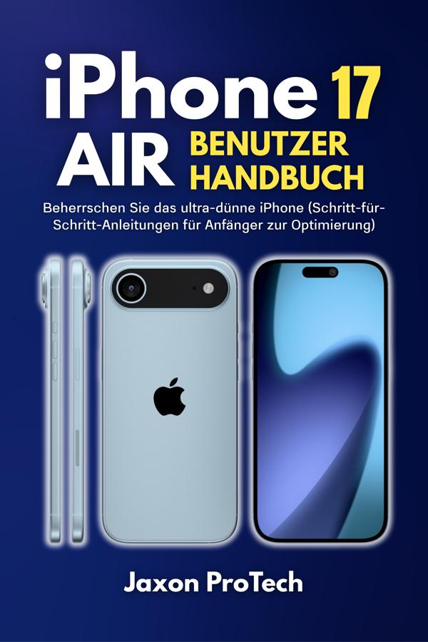 Produktbild: iPhone 17 Air Benutzerhandbuch | Jaxon ProTech