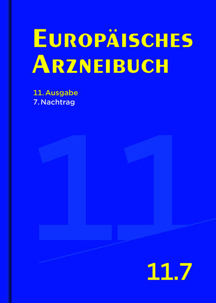 Produktbild: Europäisches Arzneibuch 11. Ausgabe, 7. Nachtrag