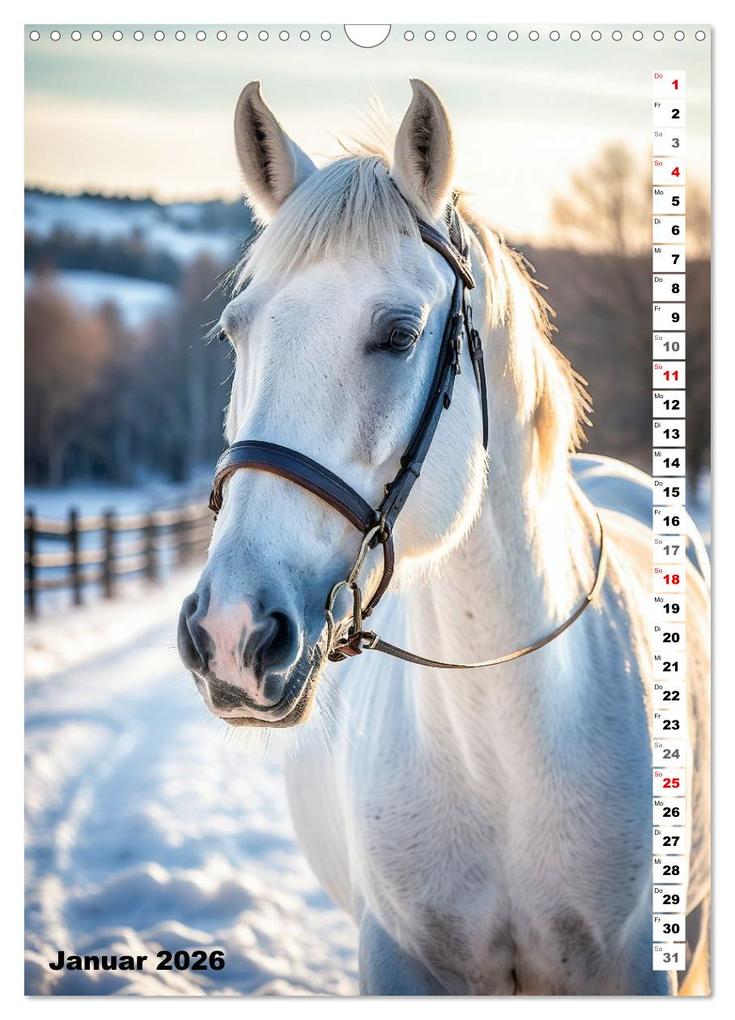 Weitere Ansicht: Pferdekalender - Wunderschöne Pferde in Natur und Portraits (Wandkalender 2026 DIN A3 hoch), CALVENDO Monatskalender | MB Fotografie, Calvendo