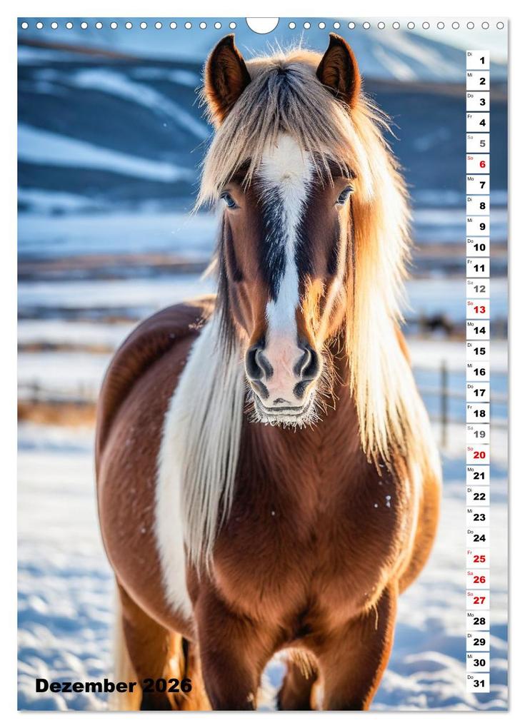 Weitere Ansicht: Pferdekalender - Wunderschöne Pferde in Natur und Portraits (Wandkalender 2026 DIN A3 hoch), CALVENDO Monatskalender | MB Fotografie, Calvendo