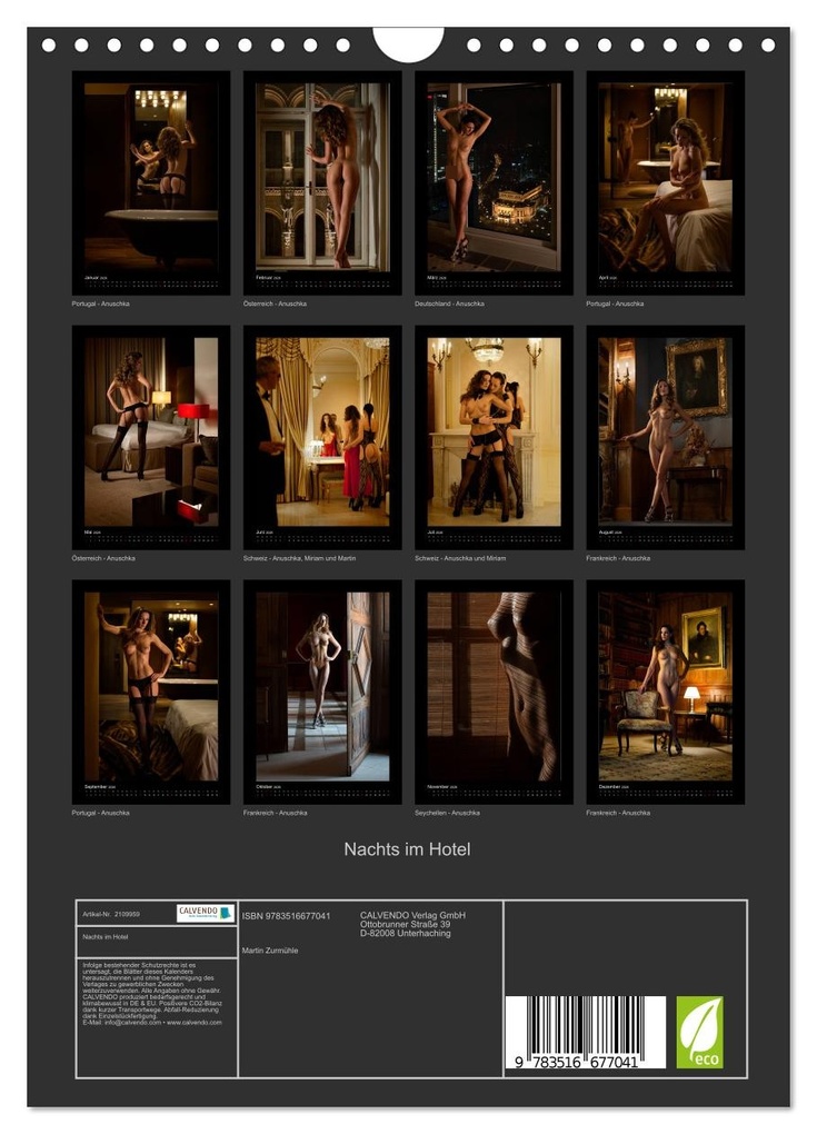 Weitere Ansicht: Nachts im Hotel (Wandkalender 2026 DIN A4 hoch), CALVENDO Monatskalender | Martin Zurmühle, Calvendo