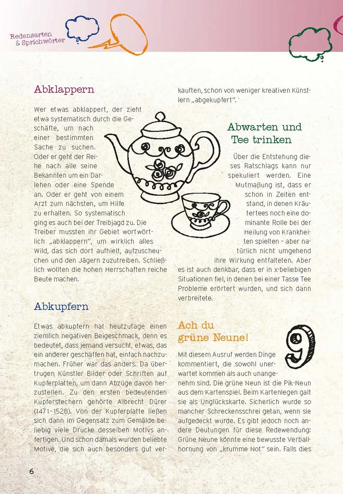 Weitere Ansicht: Redensarten & Sprichwörter | Christa Pöppelmann
