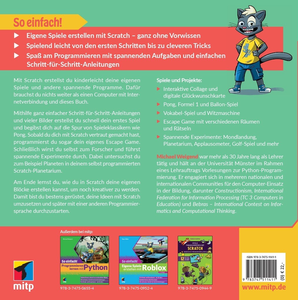 Weitere Ansicht: Programmieren lernen mit Scratch - So einfach! | Michael Weigend
