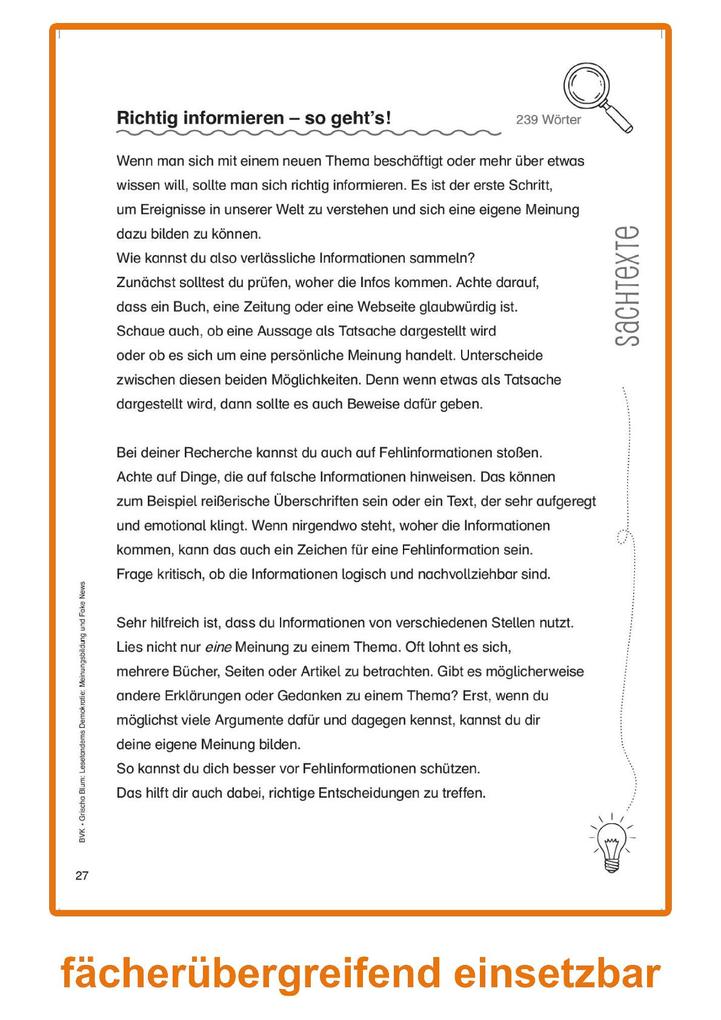 Weitere Ansicht: Lesetandems Demokratie: Meinungsbildung und Fake News | Grischa Blum