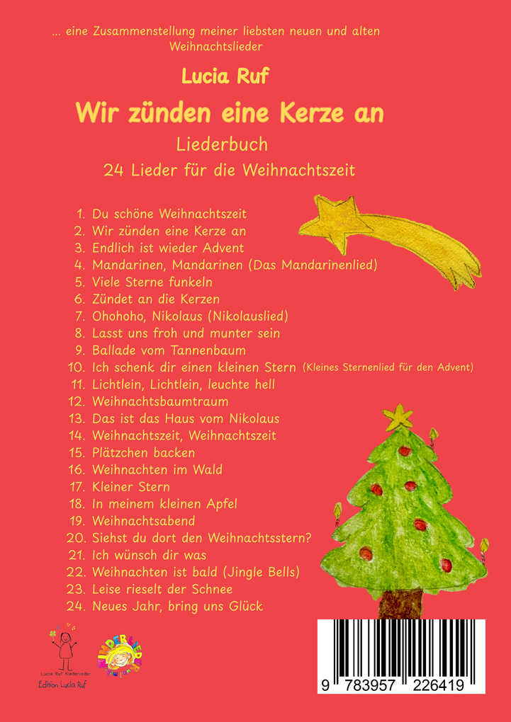 Weitere Ansicht: Wir zünden eine Kerze an - Liederbuch | Lucia Ruf