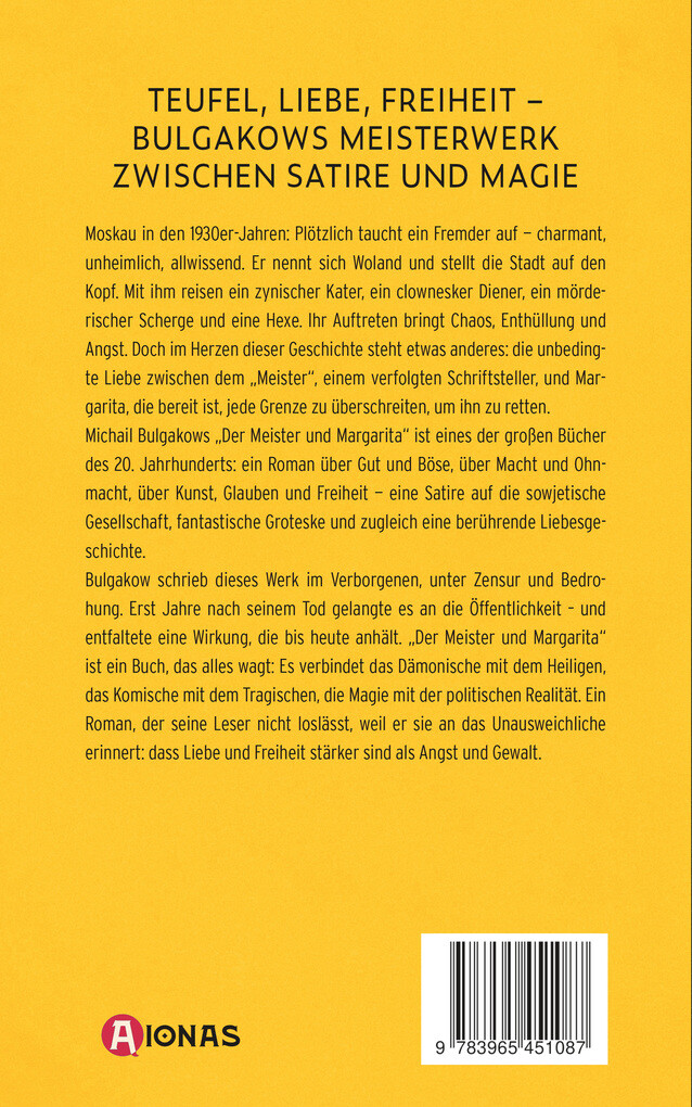Weitere Ansicht: Meister und Margarita. Ein Roman. Michail Bulgakow | Michail Bulgakow