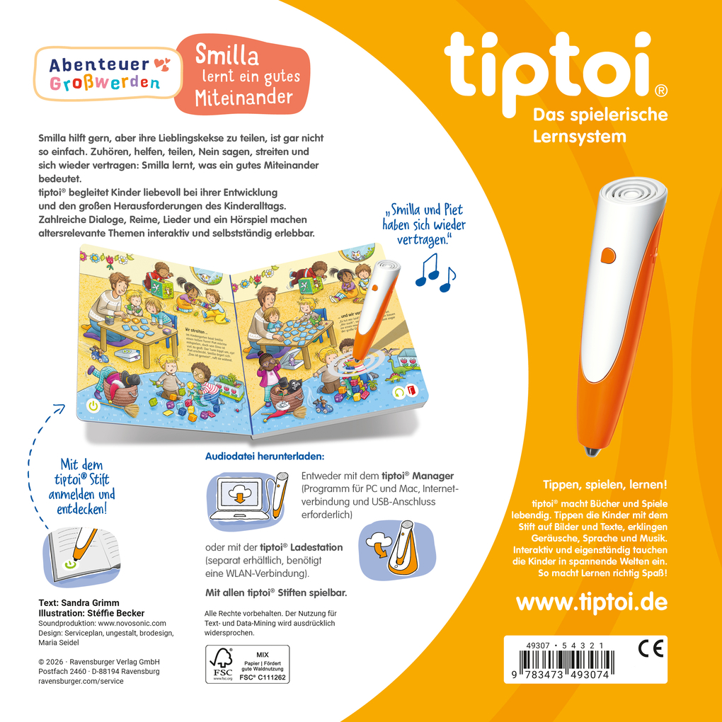 Weitere Ansicht: tiptoi® Abenteuer Großwerden - Smilla lernt ein gutes Miteinander | Sandra Grimm