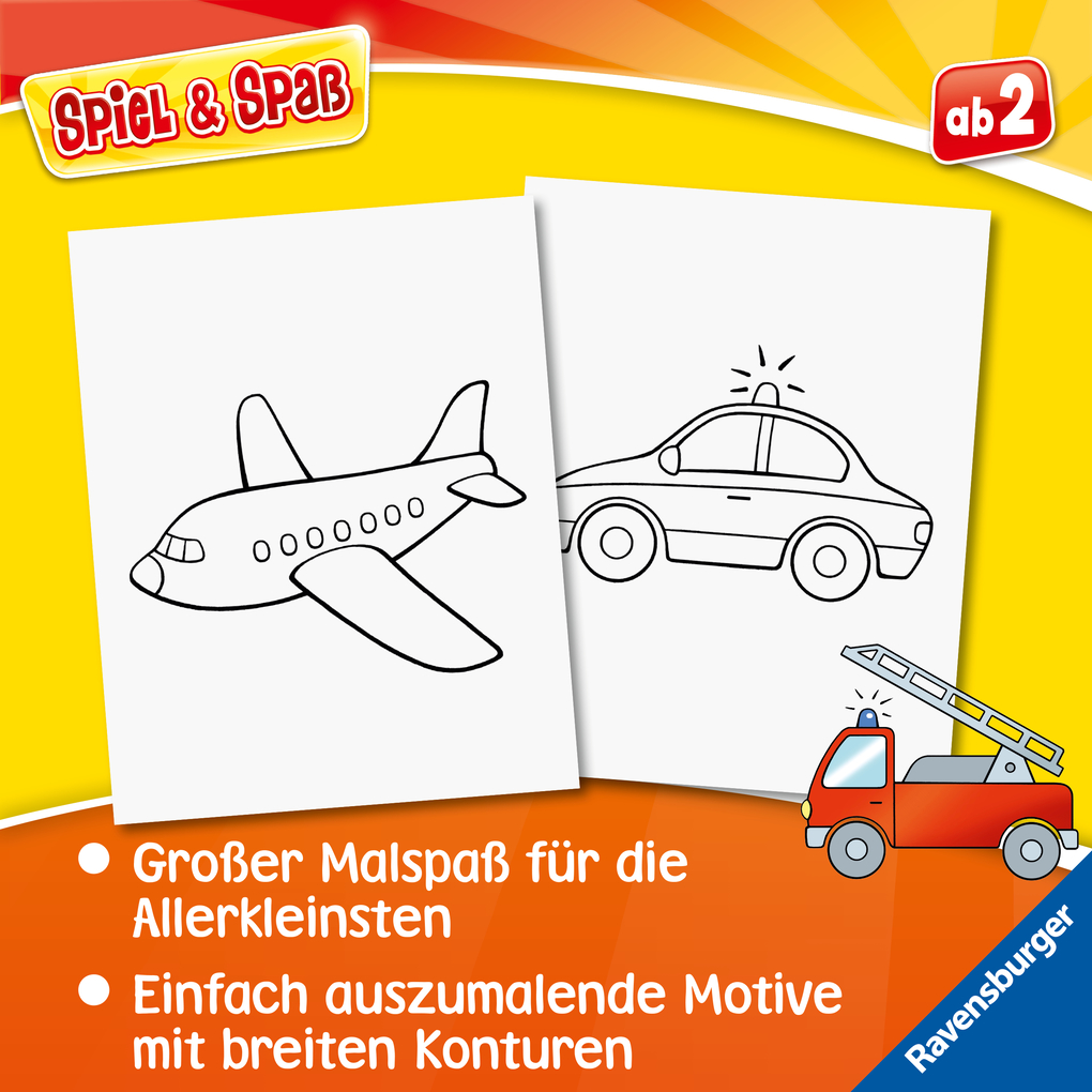 Weitere Ansicht: Spiel & Spaß - Mein allererster Malblock: Fahrzeuge