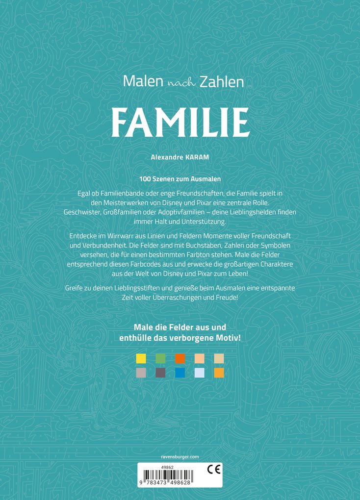 Weitere Ansicht: Disney Malen nach Zahlen - Familie