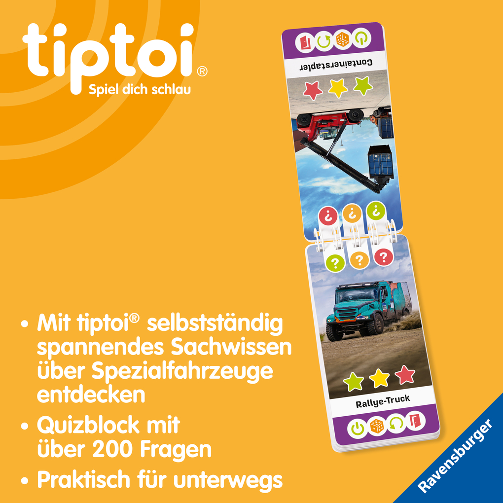 Weitere Ansicht: tiptoi® Wieso? Weshalb? Warum? Quiz - Spezialfahrzeuge
