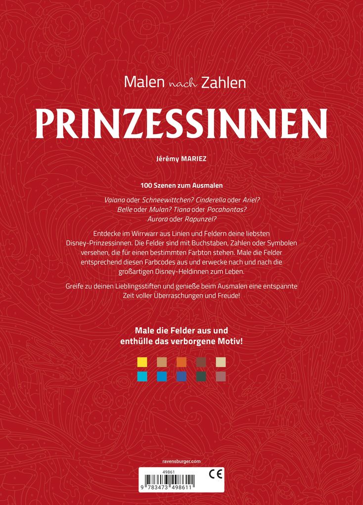 Weitere Ansicht: Disney Malen nach Zahlen: Prinzessinnen
