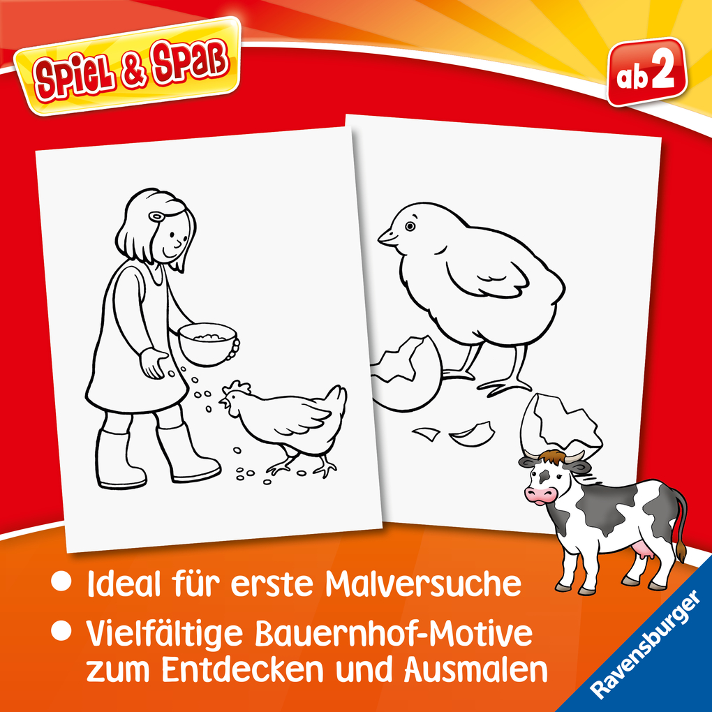 Weitere Ansicht: Spiel & Spaß - Mein allererster Malblock: Bauernhof
