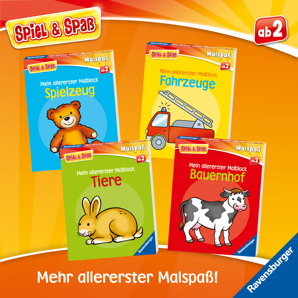 Weitere Ansicht: Spiel & Spaß - Mein allererster Malblock: Bauernhof