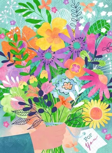 Weitere Ansicht: Erwachsenenpuzzle 500 Teile - Blumen für dich