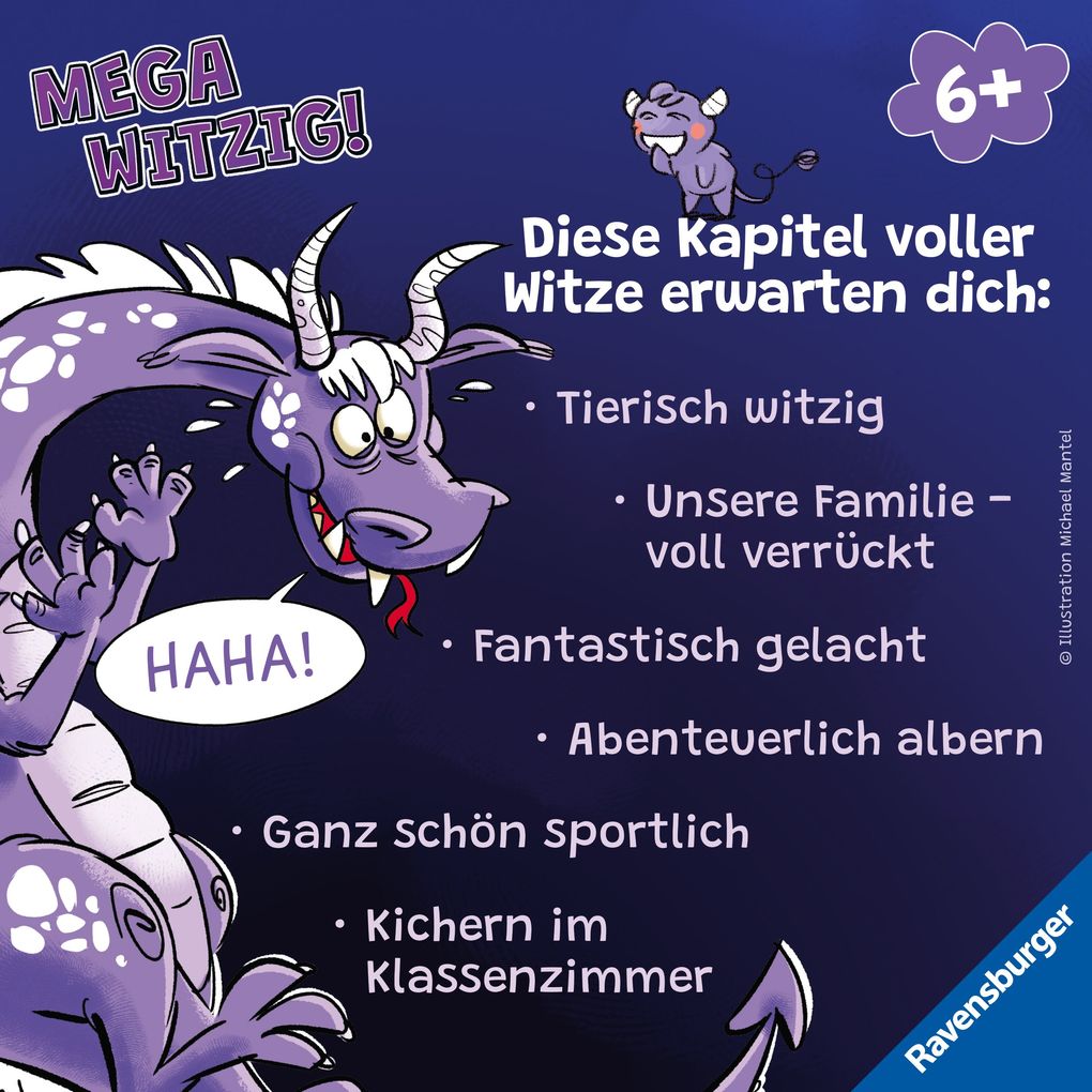 Weitere Ansicht: Mega witzig! Die besten Witze für Erstleser | Michael Mantel