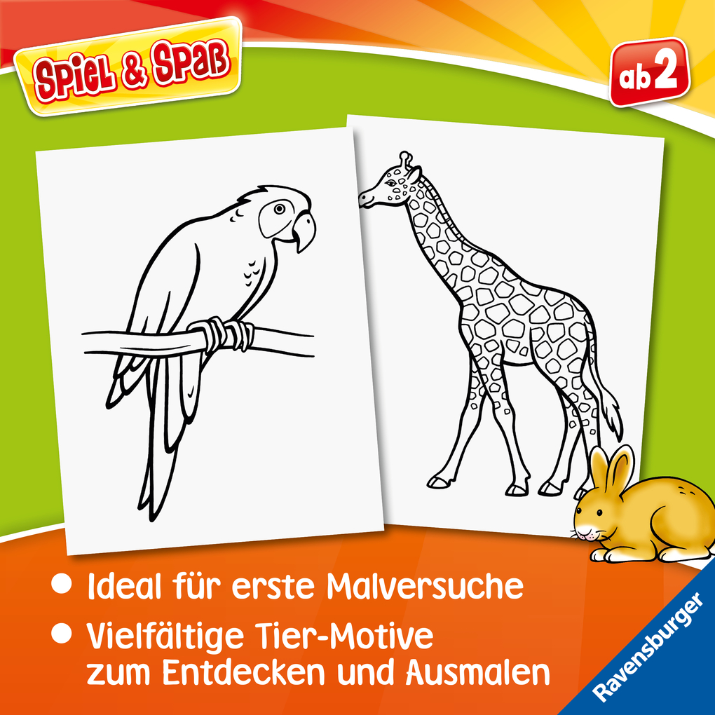 Weitere Ansicht: Spiel & Spaß - Mein allererster Malblock: Tiere