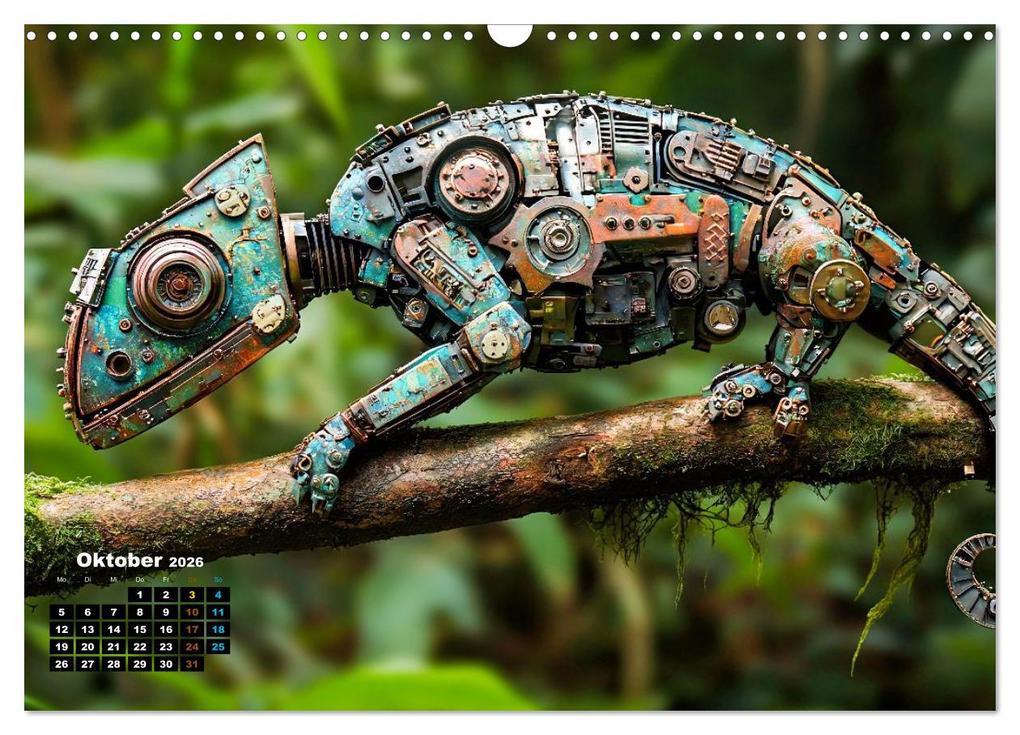 Weitere Ansicht: Chamäleon Artwork (Wandkalender 2026 DIN A3 quer), CALVENDO Monatskalender | Susan Michel, Calvendo